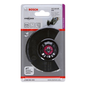 Bosch Cutit segmentat tais ondulat BIM ACZ100SWB StarLock Multimaterial, 100mm - Img 2