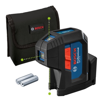 Bosch GPL 3 G Nivela cu 3 puncte cu laser verde, 30 m - Img 2