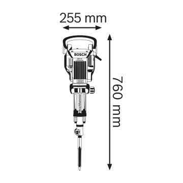 Bosch GSH 16-30 Ciocan demolator 1750W, 41J, hexagon 30mm + accesorii - Img 2