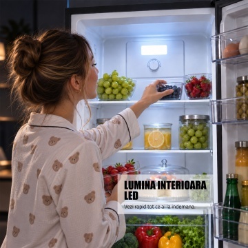 Combina frigorifica Samus SCW358NFIE, 253 L, Full No Frost, Motor Dual Inverter, Clasa E, Alb - Img 10