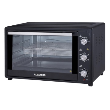 Cuptor electric Albatros A72BRCL2, 72 L, 2200 W, rotisor, convectie, iluminare interioara, Negru