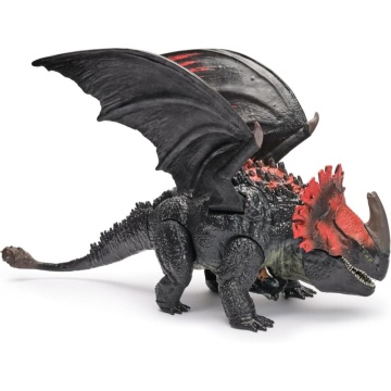 Dreamworks Dragons World of Berk - Figurina Red Death Chomping Rampage de 28 cm „How to Train Your Dragon”, Multicolor, 4 ani+ - Img 5