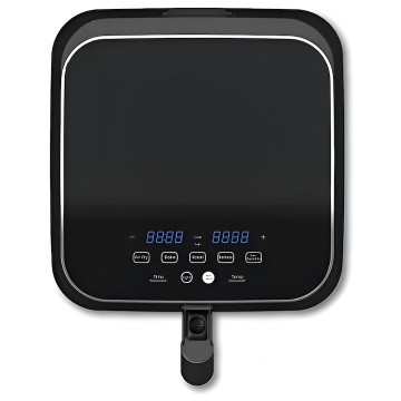 Friteuza cu aer cald Vivax DFA-617DB, 1500W, 6L, temperatura reglabila pana la 200°C, cronometru, tava antiaderenta, protectie la supraincalzire, negru - Img 2