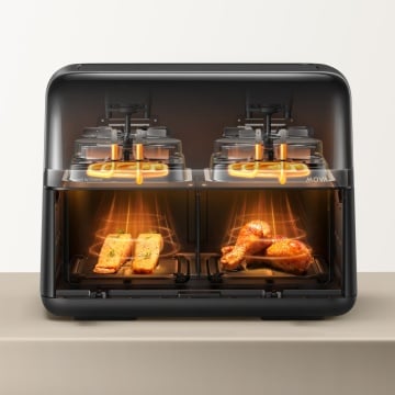 Friteuza cu aer MOVA, AeroChef FD20 Pro, 2700 W, 9L, Metal, LED, 7 Moduri, Negru - Img 8