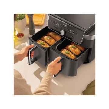 Friteuza dubla cu aer cald Ninja XL9.5L, 2 x cosuri - Img 3