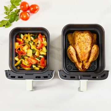 Friteuza dubla cu aer cald Tefal Easy Fry Crispy Stack EY752AE0, 2700 W, 10 L - Air fryer cu 7 programe automate, 2 compartimente, temperatura ajustab - Img 6