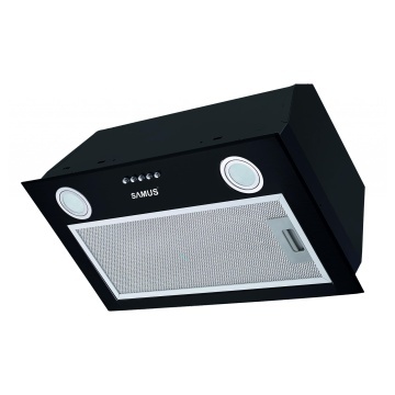 Hota incorporabila Samus HS5232B, Fixa, 52 cm, 350 m3/h, 2 trepte, Filtru aluminiu dublu caseta, Iluminare LED