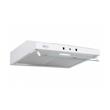 Hota Traditionala Tornado BIZA 10 (60), 1 motor, latime 60 cm, 3 viteze, absorbtie 500 m3/ora, Alb