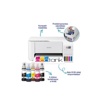 Imprimanta multifunctionala cu jet de cerneala Epson EcoTank L3276, color, A4, WiFi, alb - Img 6