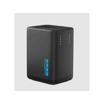 Incarcator dublu GoPro H13B+ 2 acumulatori Enduro1900mAh, port USB, indicator LED - Img 4