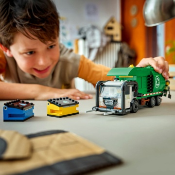 LEGO® City - Camion de reciclare 60495, 434 piese, 7 ani+ - Img 4