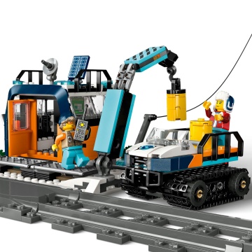 LEGO® City - Trenul expres al exploratorilor spre Polul Arctic 60470, 1517 piese - Img 5