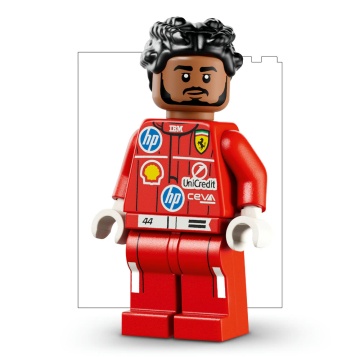 LEGO® Editions - Casca lui Lewis Hamilton Scuderia Ferrari HP 43022, 1884 piese - Img 6