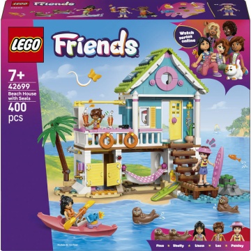 LEGO® Friends - Casa pe plaja cu foci 42699, 400 piese - Img 9