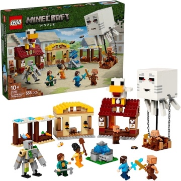 LEGO® Minecraft™ - Atacul baloanelor Ghast asupra satului 21273, 555 piese - Img 9