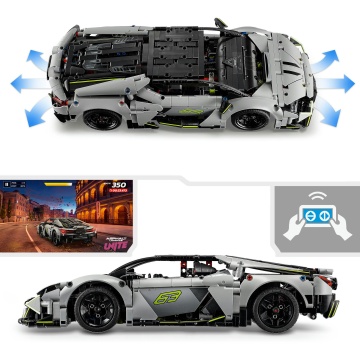 LEGO® Technic – Lamborghini Revuelto Super Sports Car 42214, 1135 Piese, 10 ani+ - Img 7