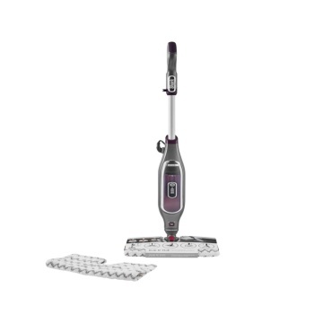 Mop electric cu aburi Shark S6003EU, 1200W350ml, 2.7Kg, tehnologie Klick'n Flip, gri/ violet - Img 2