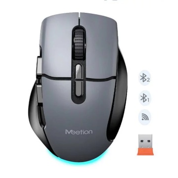 Mouse office wireless Meetion BTM001, 1600 dpi, Negru - Img 1