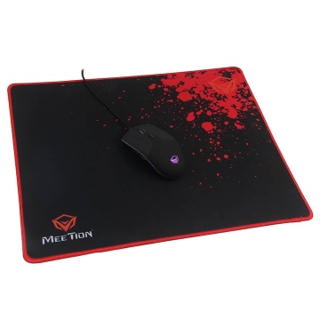 Mouse pad Gaming Meetion P110, 435 x 350 x 5 mm, Negru-Rosu - Img 5