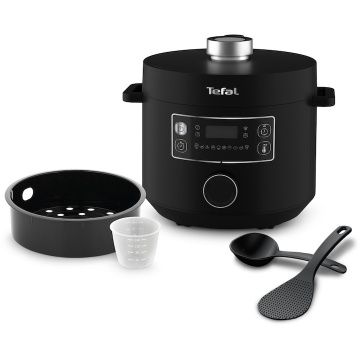 Oala sub presiune electrica Tefal Turbo Cuisine CY754830, 1090W, 4.8L, 10 programe, interfata intuitiva, bol de gatit Tefal Spherical Bowl, negru - Img 16