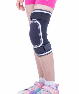 Orteza de genunchi mobila cu protectie, pentru copii, Triamed Protect Junior, SRT334, Negru - Img 2
