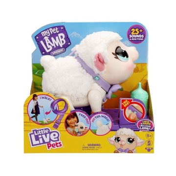 Pachet - Jucarie interactiva Little Live Pets - Mielul Snowie + Set Hey Clay Forest Animals - Lup - Img 4