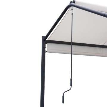 Pavilion, otel/poliester, 300 x 300 cm, H 280 cm, alb - Img 10