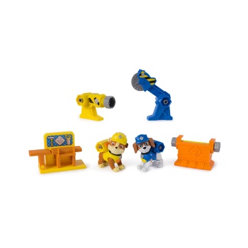 PAW Patrol Rubble & Wheeler, Set 2 Figurine Power Tool Pups, Multicolor, 3 ani+ - Img 6