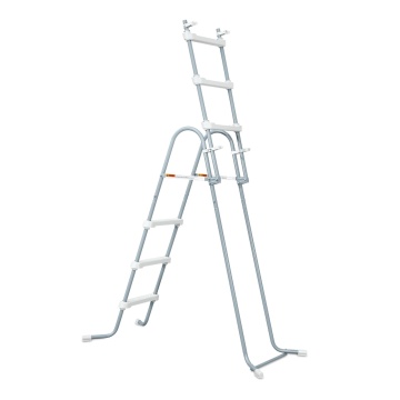 Piscina cu cadru metalic, Ø 427 cm, H 107 cm, capacitate 13.29 m³, aspect piatra - Img 5