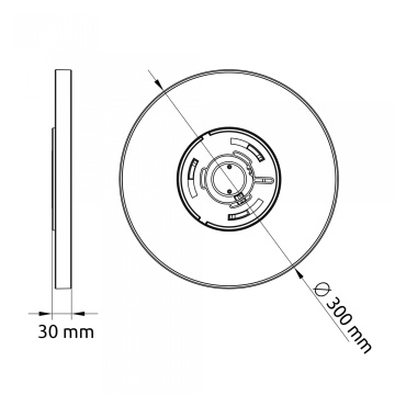 Plafoniera LED Samus SLP300-2160LM-18W-3000/4000/6500K - Img 4