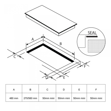 Plita incorporabila vitroceramica Samus PSVE-32BG4 - Img 2
