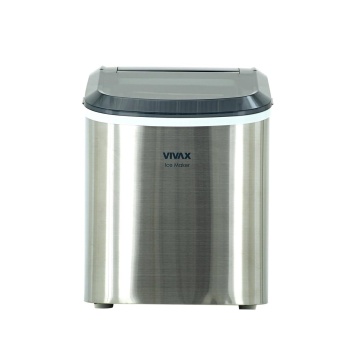 (Resigilat) Masina de gheață Vivax IM-122T, Putere 240 W, Rezervor de apă 2.2 l, Rezervor de gheață 0.7 l, Creaaza cuburi intre 6 - 13 minute, Marimi variabile ale cuburilor de gheață, Argintiu