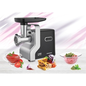 (Resigilat) Masina de tocat carne Heinner MG-2100BKSL, 2100 W, Accesoriu rosii, Cutit Inox, Negru/Argintiu - Img 4