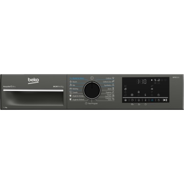 (Resigilate) Uscator de rufe Beko B3T49233M Pompa de caldura, 9 kg, 15 programe, Clasa D, Iron Finish, RecycledDry, OptiSense, Aquawave, Hygienic Refresh, Antracit - Img 5