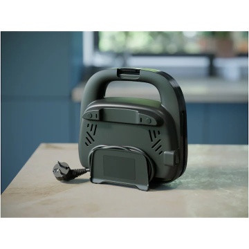 Sandwich-maker Philips HD2330/90 seria 3000, 750 W, Plite neaderente si versatile pentru sandwich-uri, panini si altele, Leduri indicatoare, Sistem de blocare rapida, Comutator pornit/oprit, Negru - Img 10