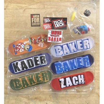 Set 6 mini placi skateboard, Tech Deck, Bonus Pack, Baker - Img 3