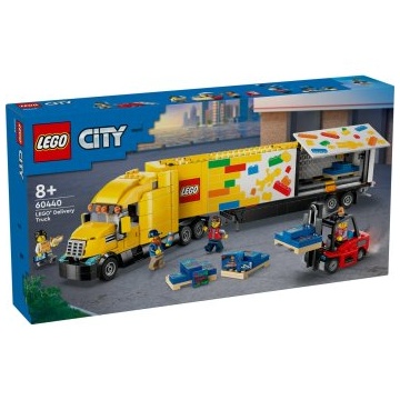 Set de Constructie LEGO® City - Camion de livrare galben 60440, 1061 piese - Img 6