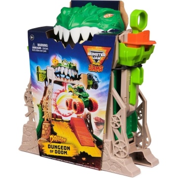 Set de joacă Monster Jam 1:87 Dragon Dungeon of Doom Playset, Mini Jams - Img 2