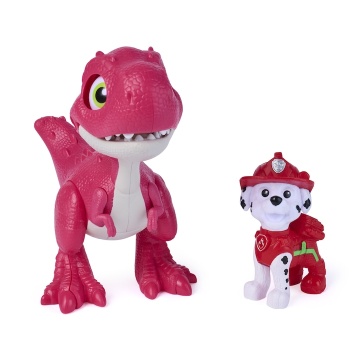 Set dinozaur cu figurina, Paw Patrol, Roaring Pup Pals, Marshall - Img 8