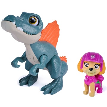 Set dinozaur cu figurina, Paw Patrol, Roaring Pup Pals, Skye - Img 7