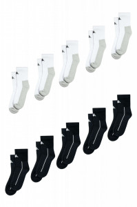 Set Kappa 10 perechi de sosete medii, semi-flausate, barbati - Gri/negru