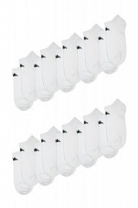 Set Kappa 10 perechi de sosete scurte, dama - Alb