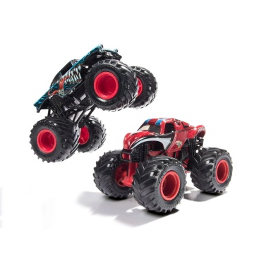 Set mașinuțe metalice Monster Jam Spin Master - Venom vs Spider-Man 1:65 - Img 5