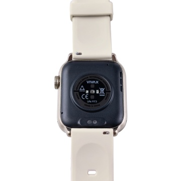SmartWatch Vivax Life FIT3, Bluetooth 5.2, Rezistența la apă IP68, Procesor Realtek RTL8763EW / 2 nuclee, 128 GB, Bej - Img 7