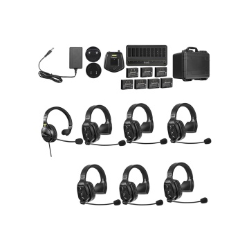 Solutie intercom completa Saramonic WiTalk WT7S7xbat, 7 pers, Full-Duplex 1.9GHz, single-ear