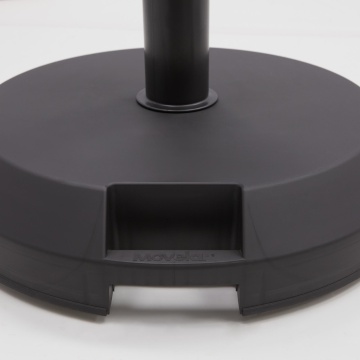 Suport umbrela terasa, beton, Ø 47 cm, H 9 cm, 29 kg,negru - Img 4