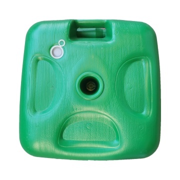 Suport umbrela terasa, plastic, 65 x 65 cm, H 15 cm, verde - Img 2