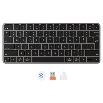 Tastatura bluetooth slim Meetion K210MW, Negru