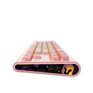 Tastatura mecanica gaming HAVIT KB896L x VKS, USB-C, 350mA, Cablu 1.2m, 5V, Iluminare RGB, 360 x 132 x 40 mm , Roz - Img 3