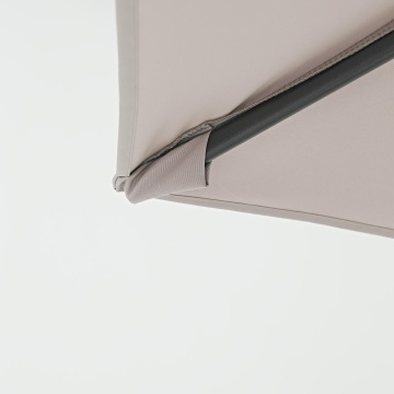 Umbrela terasa, aluminiu/otel/poliester, Ø 290 cm, H 251 cm, crem - Img 9